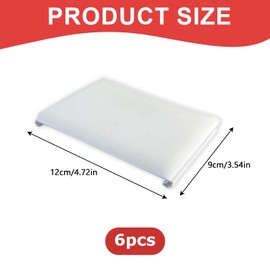 Pack of 6 Colour Edge Replacement Pads, Colour Edge Pad, Part Sponge Replacement Pad, for Wall Painting and Renovations (12 x 9 cm)