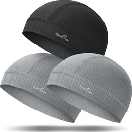 GXCROR 3 Pack Cooling Skull Cap with Sweat-Wicking & Anti-Odor Technology Quick-Dry Helmet Liner for Cycling Motorcycle