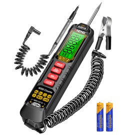 0.5V-600V Multimeter,AC/DC Automotive Test Light,Rechargeable Buzzer Circuit Tester with Sharp Probe,Polarity Indicator Light, Continuity Voltage Fuse Tester Pen with Alligator Clip for Sedan, SUV, RV