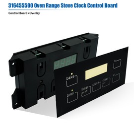 Upgrade 316455500 Stove Clock Control Board - 7 Button Board Replacement for Frigidaire & Electrolux Oven Range