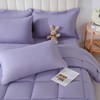 DOWNCOOL Queen Comforter Set, 7Pcs Bedding Sets Queen Purple, All