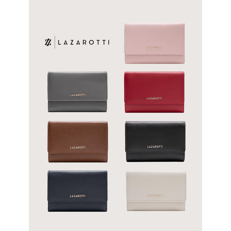 Lazarotti Bologna Leather Wallet 14 cm, red