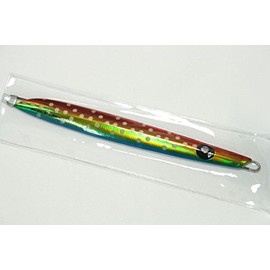 EzoHachi NaMaRaJig150#15 Red Gold Blue Gray Dot / All Silver Metal Jig Lure