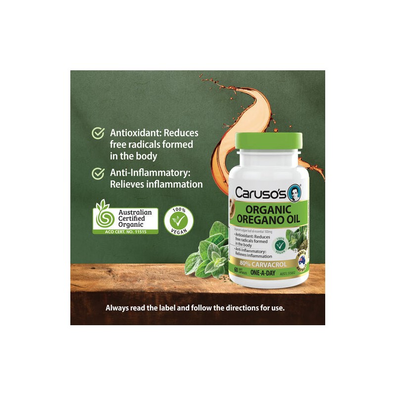 Caruso's Organic Oregano Oilcaps 60