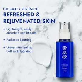 SEKKISEI Emulsion, Japanese Skincare Lightweight Hydrating Face Moisturizer with Vitamin C, Radiance Boosting Face Lotion with Job’s Tears Extract, Hydrating Treatment, 4.7 oz