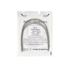 CAREPACY 10packs Dental Orthodontic Ni-Ti Super Elastic Rectangular Arch Wire Natural US - 0.018x0.025 upper, 10Packs (100Pcs)