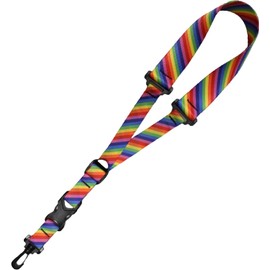 Killer-Q Saxophone Strap - Stylish Quick Release, Adjustable Sax Neck Straps, Rainbow Stripe