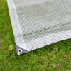 Clear Monotex Heavy Duty Tarpaulin, 100gsm Waterproof Ground Cover Multipurpose