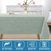 H.VERSAILTEX Linen Textured Tablecloth Square 54 x 54 Waterproof Solid