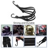 Watris Veiyi Helmet Rope, 63cm/24.8" Motorcycle Helmet Strap, Black Retractable