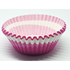 Lovelegis Paper baking cups for muffins - capcake molds - 100 pcs - pink stripes - birthdays - diameter 7 cm - 3 cm high - Christmas and birthday gift idea