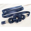 HOSINSECT Rhinestone Maternity Sash Belt for Baby Shower Flowers sash,