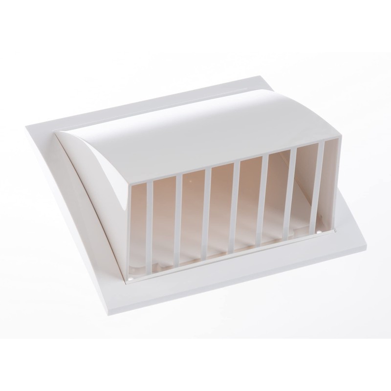 Steinberg14 White 125mm / 5'' Plastic Cowled Hooded Air Ventilation