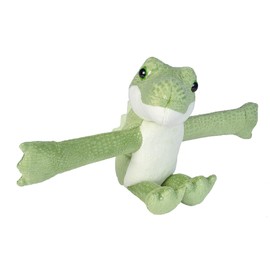 Wild Republic 19432 Huggers Snap Bracelet Cuddly Toy, Plush Toy, Crocodile, 20 cm