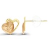 14K Two-Tone Gold 8x8mm Polished & Diamond Cut Double Hearts