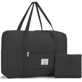 Lumbor37 Bolsa de Viaje Plegable, Duffel Bolsa para las mujeres y los hombres, Bolso del Equipaje de Viaje Ligero Impermeable para Deportes, Gimnasio y Vacaciones (oscuro)