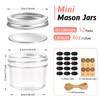 TUZAZO Small Mason Jars 12 Pack, 4 oz Mini Glass