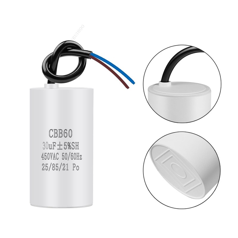 Iruihoo CBB60 450V 30uf 50/60Hz Starting Capacitor, Motor Operating Capacitor,
