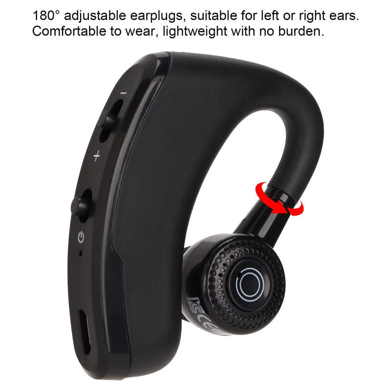 V9 Single Ear Bluetooth Earphone Wireless Ear Hook Earphone Sports