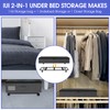 IUI Under Bed Storage with Wheels,50L Capacity Under Bed Storage