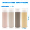 Juego de 100ML de Viaje para Artículos Tocador, Contenedores Recipientes