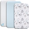 Lovely Hippo 2 x Fitted Sheets 90 x 55 cm