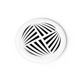 SABA White Round Vent Cover - 2pcs Acrylic Plexiglass 4" Air Duct Opening (5.5" Overall) Return Grille Decorative Cover for Walls & Ceilings NOT for Floor USE, Aria