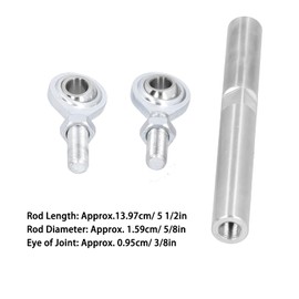 Aramox Adjustable Tensioning Rod Heim Joint Alternator Bracket, 5 1/2in Electric Alternator Tensioning Rod Bracket Fit for SBC BBC 350 454 Engine