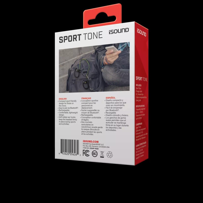 iSound DGHP-5622 Sport Tone Dynamic BT Earbuds Red/Black