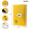 Mazeran Bee Shaped Combination Lock Journal, PU Leather Hard Cover