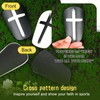 lasuroa 2 Pairs Mini Soccer Shin Guards, 3.15x1.98 Inch Jesus
