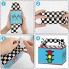 12 Pieces Race Car Party Favor Boxes Two Fast Goodies