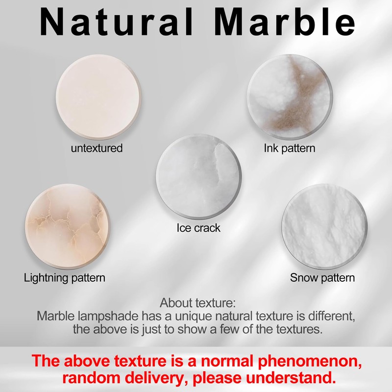 ZEROUNO 14.2 inch Alabaster Wall Sconces, Natural Marble Wall lamp,Dimmable