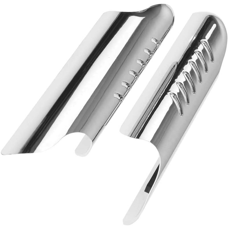 MACHSWON Motorcycle Lower Fork Leg Deflector (Chrome), 2000-2013 Compatible with