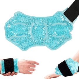 Ankle Foot Ice Therapy Wrap,Hot Cold Ice Gel Pack Adjustable Brace for Sprained Ankles, Plantar Fasciitis, Achilles,tendonitis,Swelling Feet