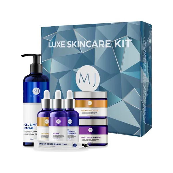 Kit Facial Luxe Rutina Completa Día/noche Cuidado Facial 7pz Tipo