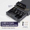 Volcora 16'' Cash Register Drawer w/ 5 Bill 6 Coin