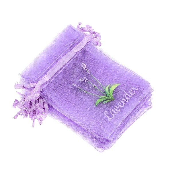 NOLITOY 50Pcs Lavender Sachet Bags Small Light Purple Drawstring Pouches