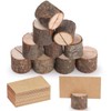 GeeRic Wood Place Card Holders, 20Pcs Table Number Holder with