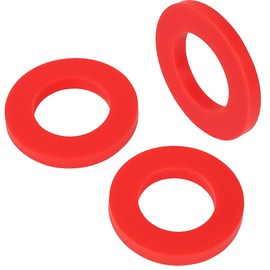 10-Pack 1/2 Inch Garden Hose Washers – Heavy Duty Red Rubber Flat Gaskets & O-Rings for Garden Hose Fittings, Leak-Proof and Reusable