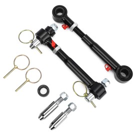 Front Swaybar Quicker Disconnect System with 2.5" - 6" Lift For 2007-2018 Jeep Wrangler JK JKU Replace 2034 Adjustable Quicker Disconnect Sway Bar links