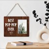 NGAEAK Grandpa Gifts From Grandkids - Rustic Wood Picture Frame,