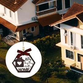 House Warming Gifts New Home Ornament for Women Men Friends Coworker Family New Home Gifts for Home Decor Gifts for Housewarming Wooden Hanging Ornaments