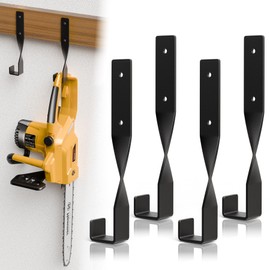 Dabolang 4PCS Chainsaw Holder,Chainsaw Hanger Wall Mount,Heavy Duty Chainsaw Rack,Weed Eater Hanger,Backpack Blower Rack,Chainsaw Storage Rack for Chainsaw Accessories Garage Organization
