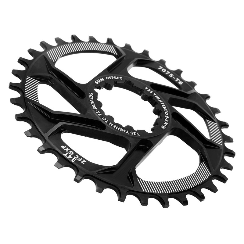 Bike 34T Single Speed Chainring 6mm Offset Direct Mount Narrow