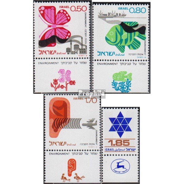 Prophila Collection Israel 656A-658A,659 with Tab (complete excl. 1975 Environmental