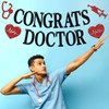 Felicidades Doctor Banner, Future Doctor/Felicidades Ph.D, decoración de pasteles 2024