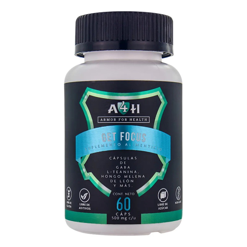 Melena León Teanina 60 Cáp D 500mg A4h Magnesio Nootropico