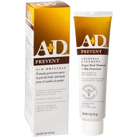 A+D Prevent Pomada para Rozaduras de Pañal en Bebés 113 g Hipoalergénica Vitamina A y D, Lanolina Libre de Parabenos, Ftalatos, Sulfatos y Colorantes