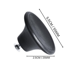 FIND A SPARE Black Large Handle Lid Knob 5.5CM / 55MM Replacement For Le Creuset Pots | Casserole | Saucepan | Dish Circular Handgrip Kitchen Cookware